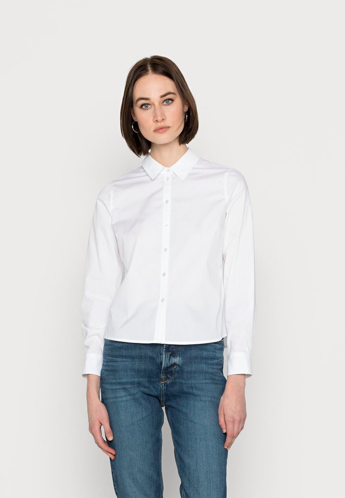 Chemisier Anna Field Button down Blanche Femme | TID-9964421